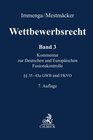 Buchcover Wettbewerbsrecht Band 3: Fusionskontrolle. Kommentar zum Europäischen und Deutschen Kartellrecht