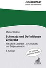 Buchcover Schemata und Definitionen Zivilrecht