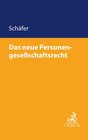 Buchcover Das neue Personengesellschaftsrecht