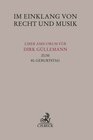 Buchcover Im Einklang von Recht und Musik