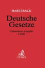 Buchcover Deutsche Gesetze Gebundene Ausgabe I/2022