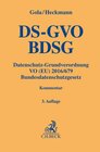 Buchcover Datenschutz-Grundverordnung VO (EU) 2016/679, Bundesdatenschutzgesetz
