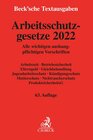 Buchcover Arbeitsschutzgesetze 2022