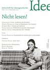 Buchcover Zeitschrift für Ideengeschichte Heft XVI/1 Frühjahr 2022