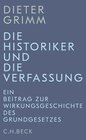 Buchcover Die Historiker und die Verfassung