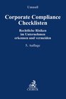 Buchcover Corporate Compliance Checklisten