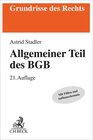 Buchcover Allgemeiner Teil des BGB