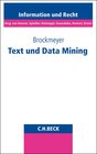 Buchcover Text und Data Mining
