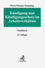 Buchcover Kündigung und Kündigungsschutz im Arbeitsverhältnis