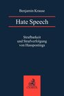 Buchcover Hate Speech