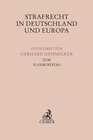Buchcover Strafrecht in Deutschland und Europa