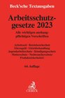 Buchcover Arbeitsschutzgesetze 2023