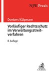 Buchcover Vorläufiger Rechtsschutz im Verwaltungsstreitverfahren