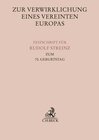 Buchcover Zur Verwirklichung eines Vereinten Europas