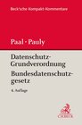 Buchcover Datenschutz-Grundverordnung Bundesdatenschutzgesetz