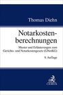 Buchcover Notarkostenberechnungen