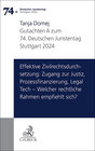Buchcover Verhandlungen des 74. Deutschen Juristentages Stuttgart 2024 Bd. I: Gutachten Teil A: Effektive Zivilrechtsdurchsetzung: