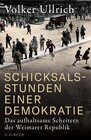 Buchcover Schicksalsstunden einer Demokratie