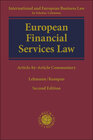 Buchcover European Financial Services Law