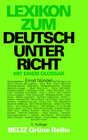 Buchcover Lexikon zum Deutschunterricht