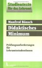 Buchcover Didaktisches Minimum