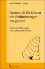 Buchcover Normalität für Kinder mit Behinderung: Integration