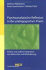 Buchcover Psychoanalytische Reflexion in der pädagogischen Praxis