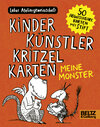 Buchcover Kinder Künstler Kritzelkarten. Meine Monster