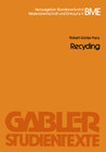 Buchcover Recycling
