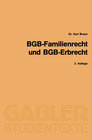 Buchcover BGB-Familienrecht und BGB-Erbrecht