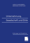 Buchcover Unternehmung, Gesellschaft und Ethik