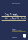 Buchcover Das Prinzip der Wirtschaftlichkeit