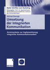 Buchcover Umsetzung der Integrierten Kommunikation