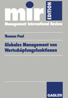 Buchcover Globales Management von Wertschöpfungsfunktionen