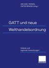 Buchcover GATT und neue Welthandelsordnung