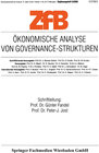 Buchcover Ökonomische Analyse von Governance-Strukturen