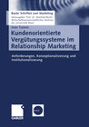 Buchcover Kundenorientierte Vergütungssysteme im Relationship Marketing