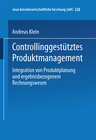 Buchcover Controllinggestütztes Produktmanagement