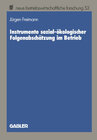 Buchcover Instrumente sozial-ökologischer Folgenabschätzung im Betrieb
