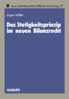 Buchcover Das Stetigkeitsprinzip im neuen Bilanzrecht