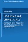 Buchcover Produktion und Umweltschutz