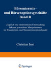 Buchcover Börsentermin- und Börsenoptionsgeschäfte