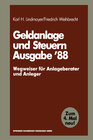 Buchcover Geldanlage und Steuern ’88