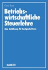 Buchcover Betriebswirtschaftliche Steuerlehre