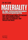 Buchcover Materiality in der internationalen Rechnungslegung