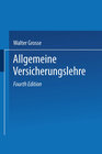 Buchcover Allgemeine Versicherungslehre