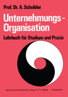 Buchcover Unternehmungs-Organisation