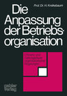 Buchcover Die Anpassung der Betriebsorganisation