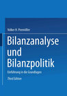Buchcover Bilanzanalyse und Bilanzpolitik