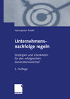 Buchcover Unternehmensnachfolge regeln